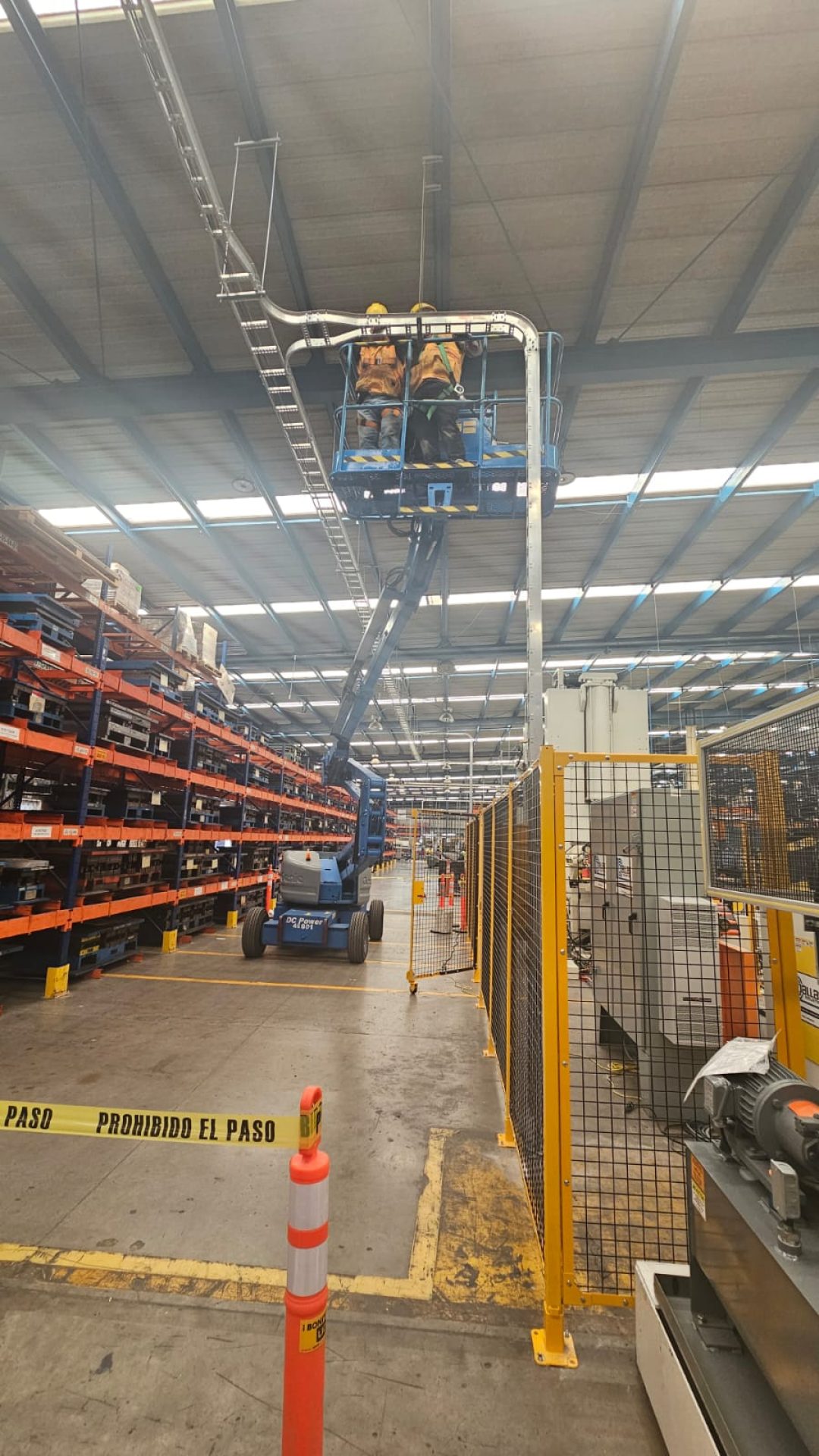 Cableado en alturas